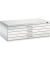 7100 Planschrank lichtgrau 5 Schubladen 110,0 x 76,5 x 42,0 cm
